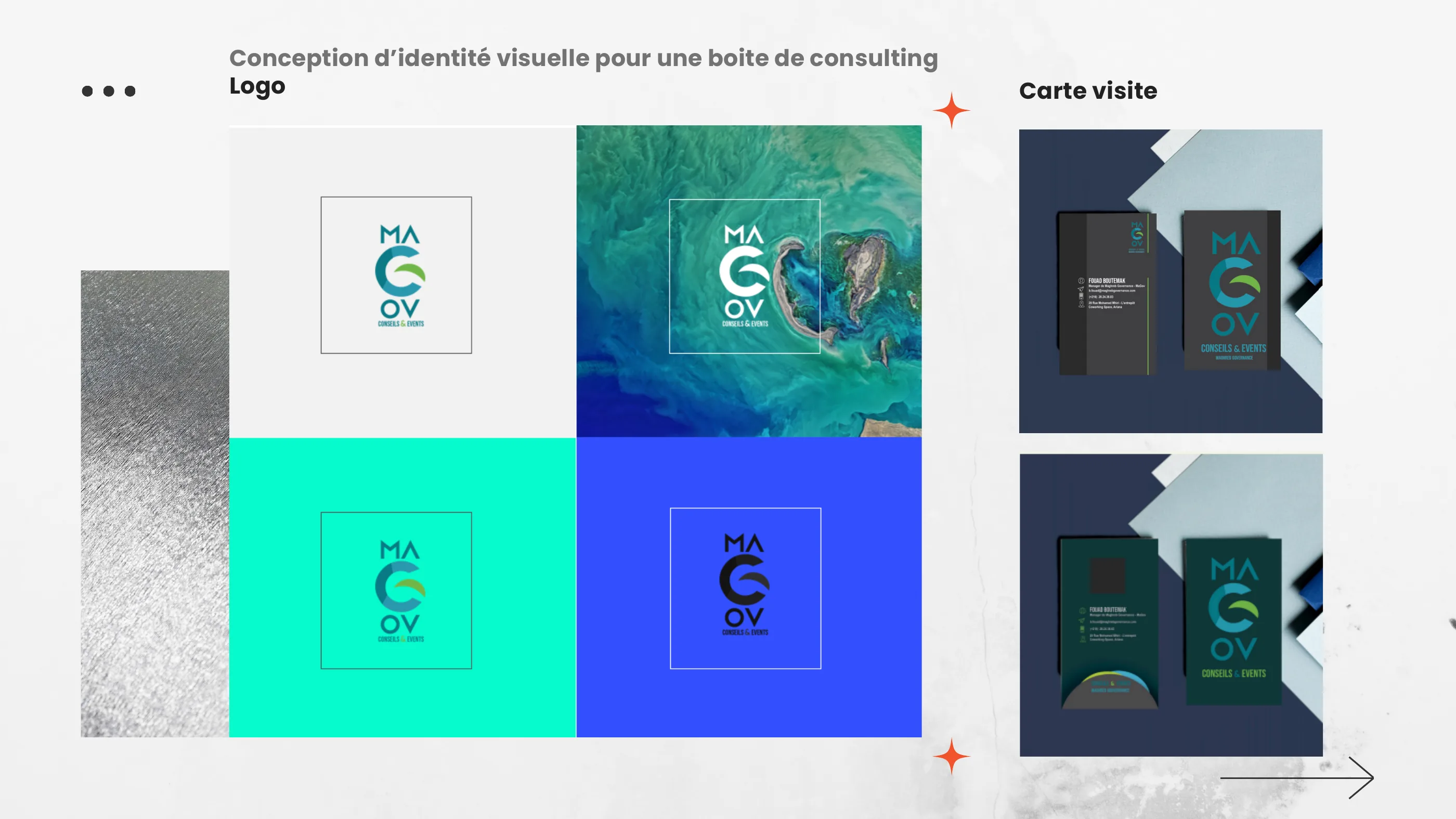 Système d’identité visuelle pour une structure de consulting