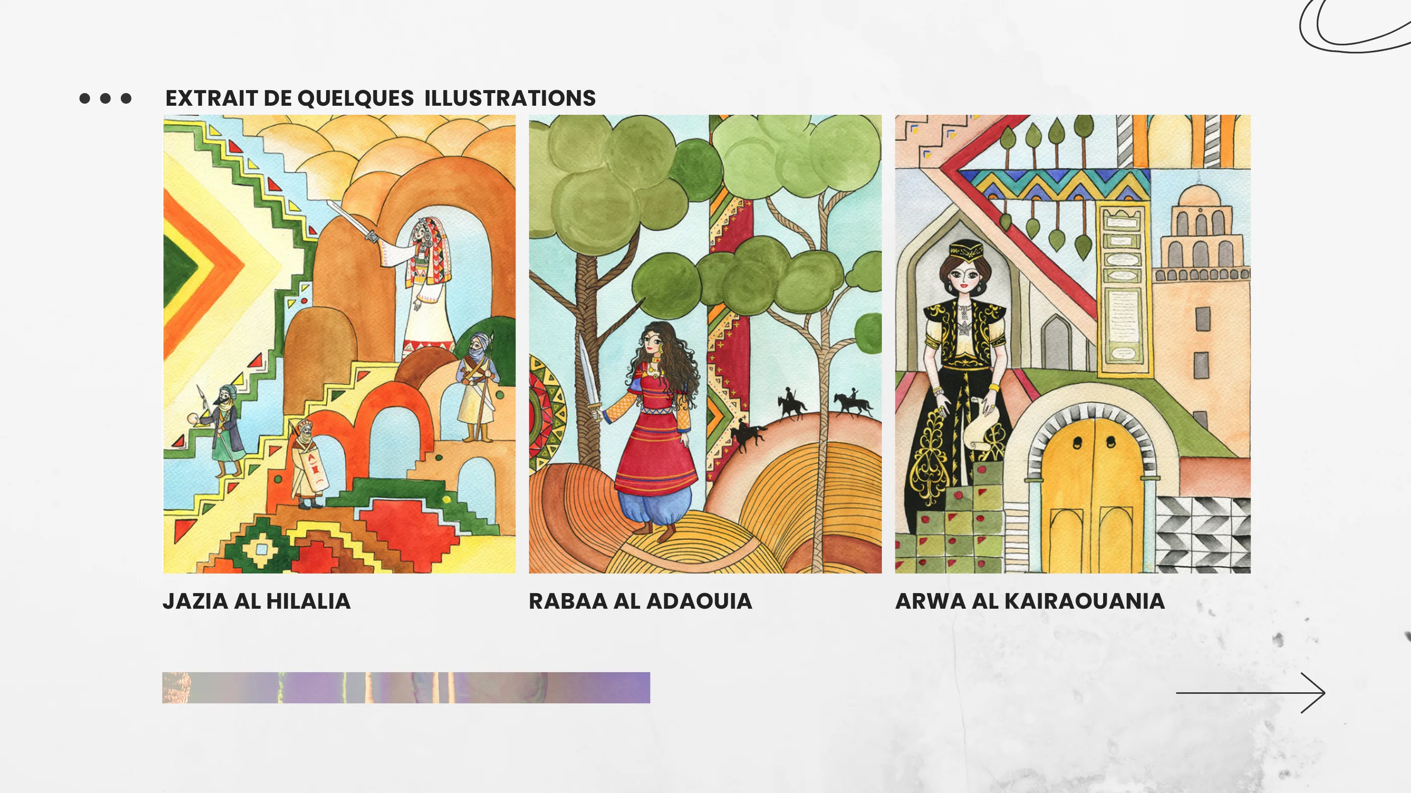 Détails de plusieurs illustrations