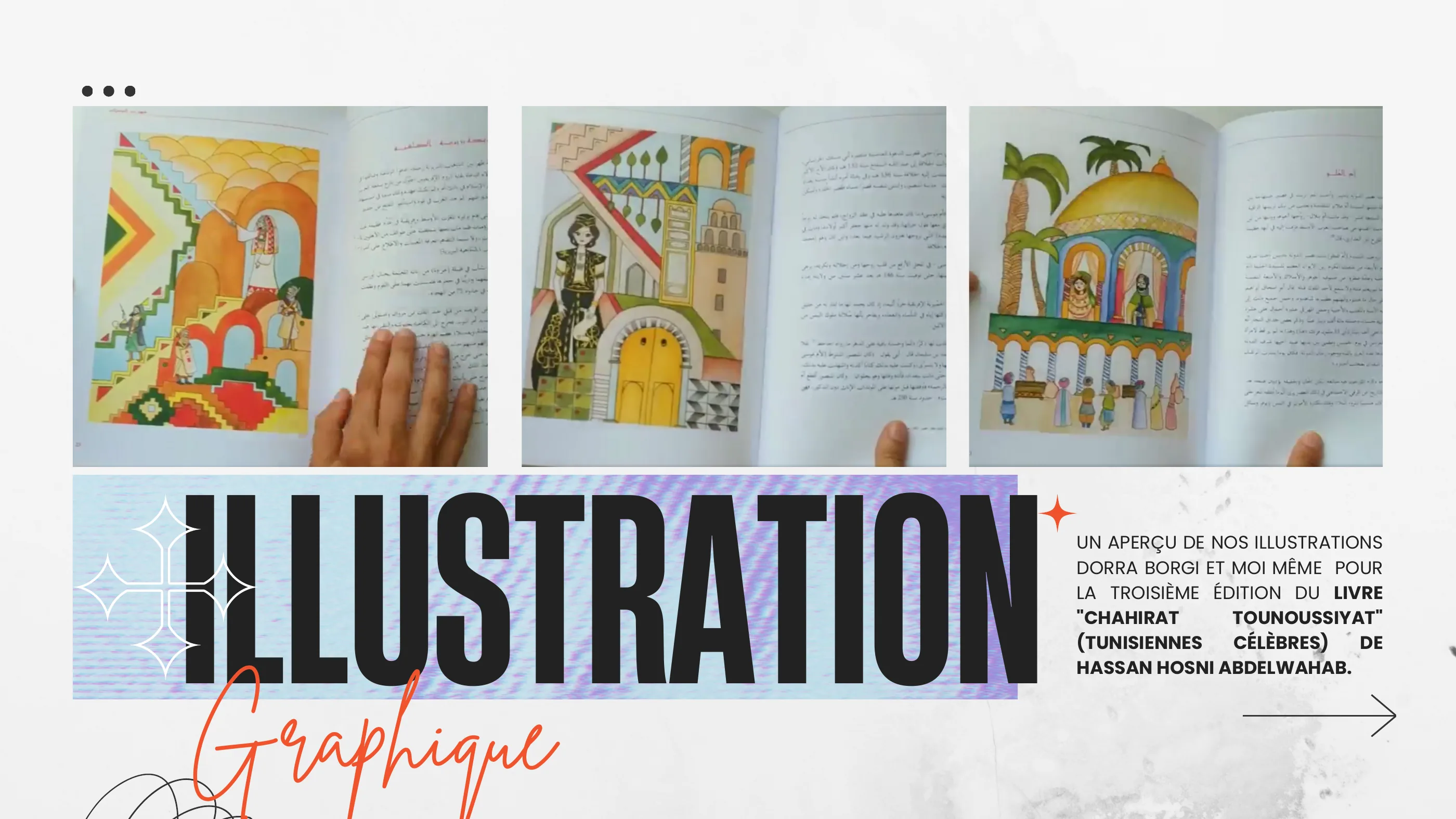 Illustrations éditoriales présentées dans le portfolio